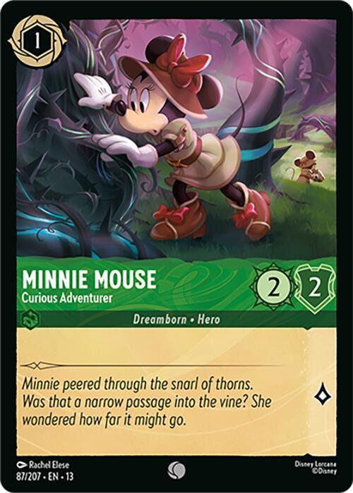 Minnie Mouse, Curious Adventurer 87/207 (Attack of the Vine!)  - Cold Foil