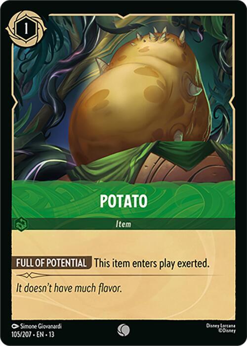 Potato 105/207 (Attack of the Vine!)  - Cold Foil
