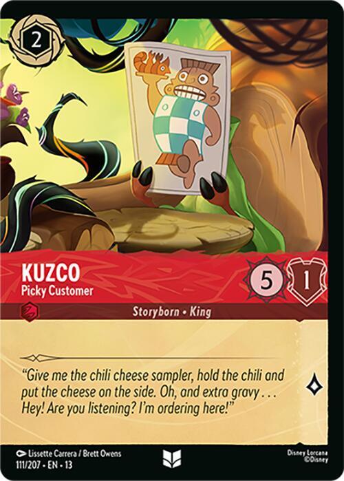 Kuzco, Picky Customer Foil 111/207 (Attack of the Vine!)  - Cold Foil