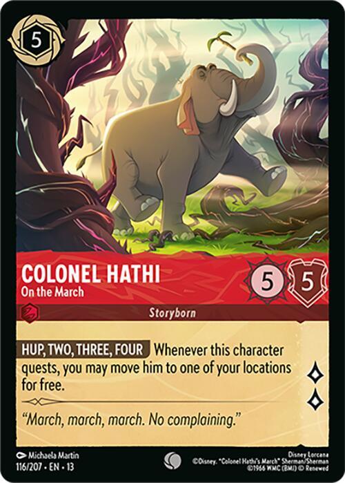 Colonel Hathi, On the March 116/207 (Attack of the Vine!)  - Cold Foil