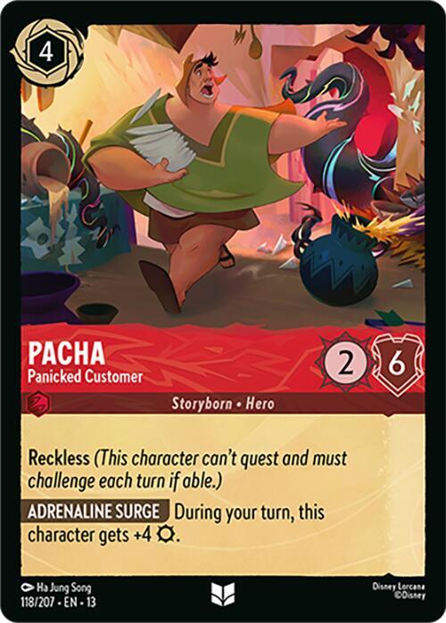 Pacha, Panicked Customer 118/207 (Attack of the Vine!)  - Cold Foil