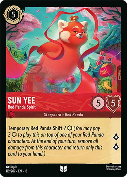 Sun Yee, Red Panda Spirit 119/207 (Attack of the Vine!)  - Cold Foil