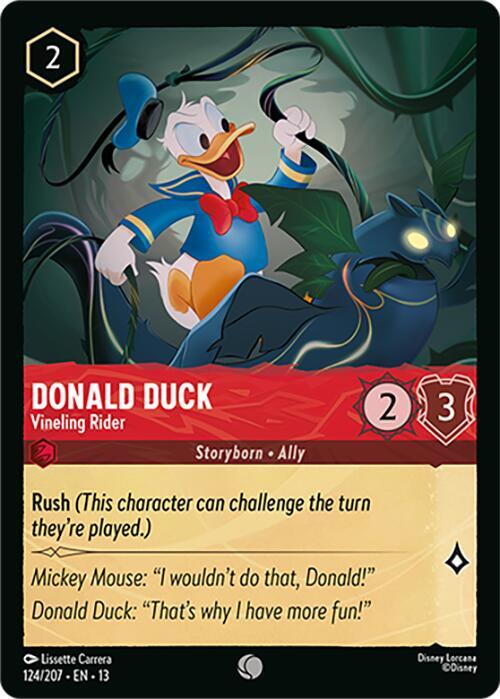 Donald Duck, Vineling Rider 124/207 (Attack of the Vine!) 