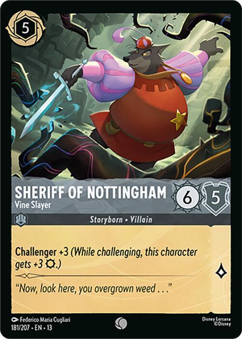Sheriff of Nottingham, Vine Slayer 181/207 (Attack of the Vine!)  - Cold Foil