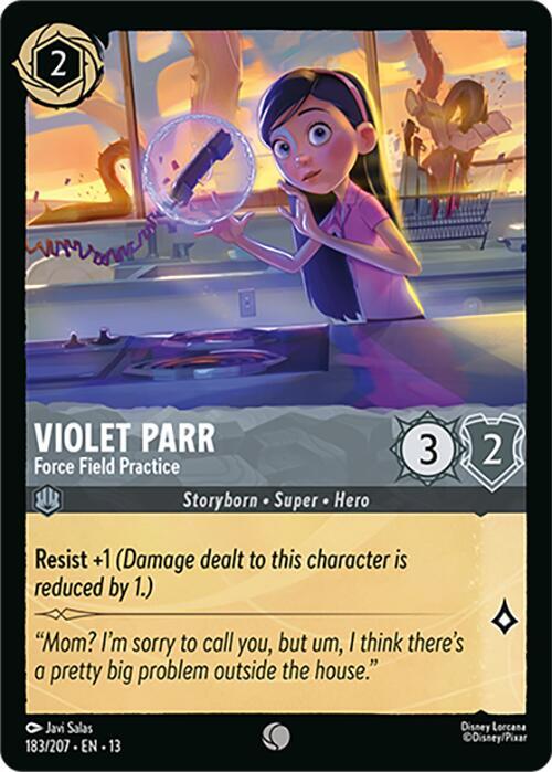 Violet Parr, Force Field Practice 183/207 (Attack of the Vine!)  - Cold Foil