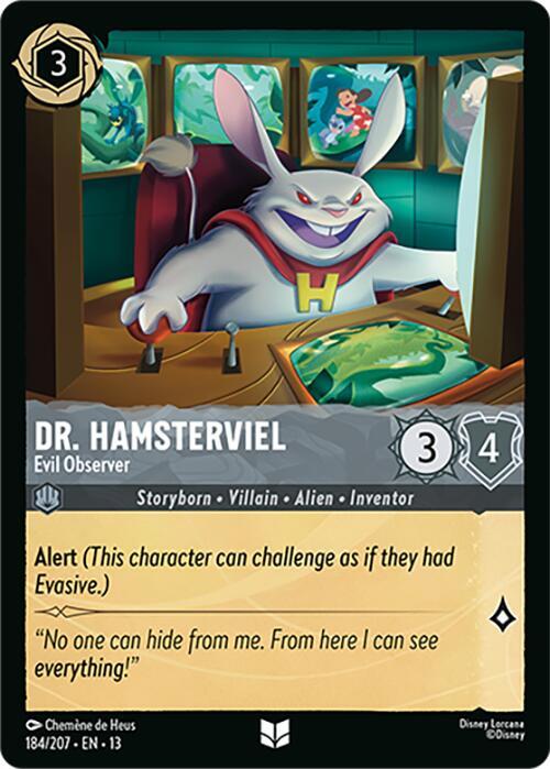 Dr. Hamsterviel, Evil Observer 184/207 (Attack of the Vine!)  - Cold Foil