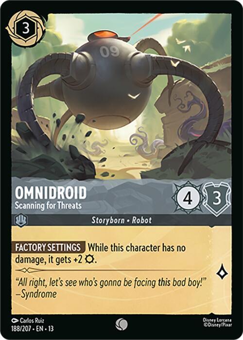 Omnidroid, Scanning for Threats 188/207 (Attack of the Vine!)  - Cold Foil
