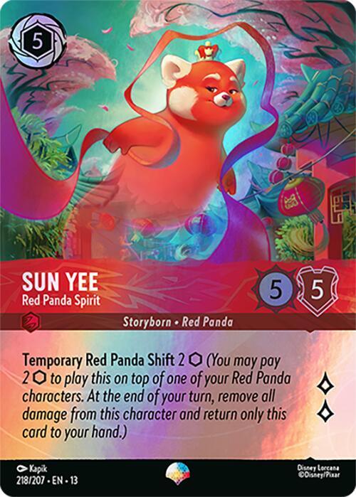 Sun Yee, Red Panda Spirit 218/207 (Attack of the Vine!)  - Holofoil