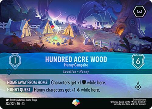Hundred Acre Wood, Hunny Campsite 222/207 (Attack of the Vine!)  - Holofoil