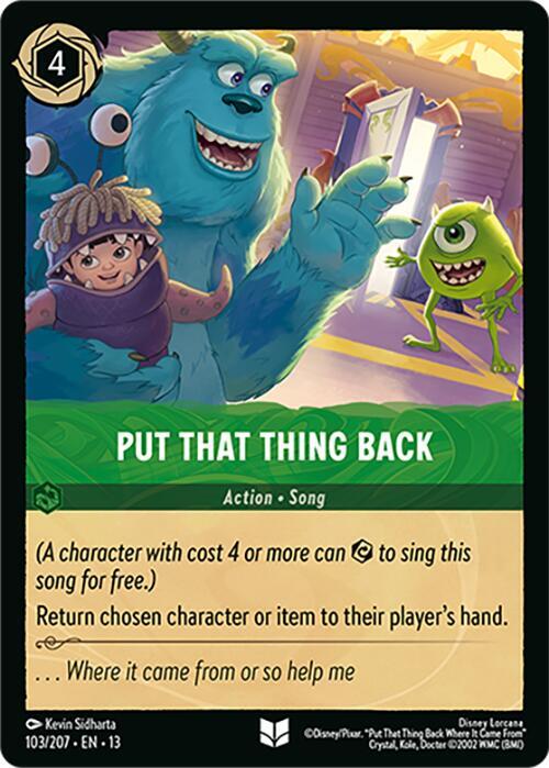 Put That Thing Back 103/207 (Attack of the Vine!)  - Cold Foil