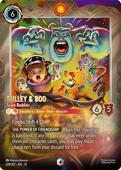 Sulley and Boo, Scare Buddies 229/207 (Attack of the Vine!)  - Holofoil