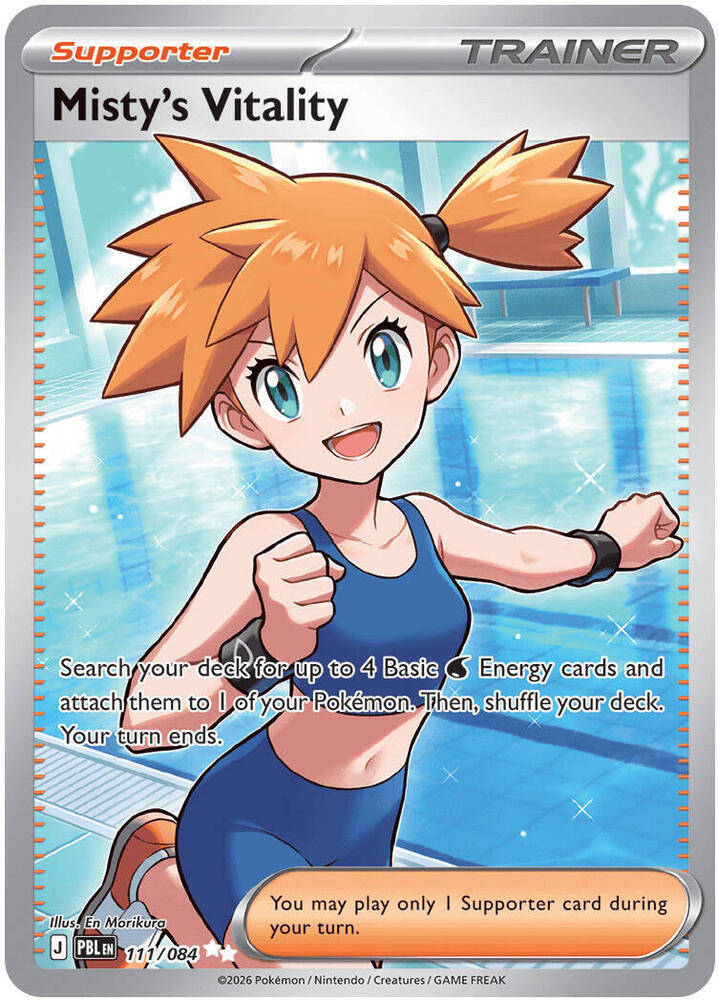 Misty's Vitality 111/084 (ME05: Pitch Black)  - Holofoil