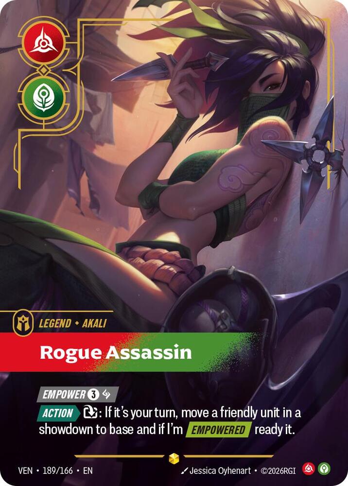 Akali - Rogue Assassin 189/166 (Vendetta)  - Foil