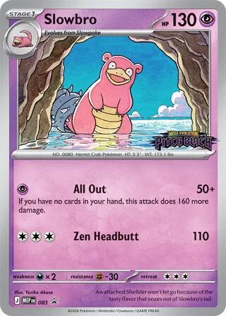 Slowbro - Pitch Black Stamped 083 (ME: Mega Evolution Promo)  - Holofoil