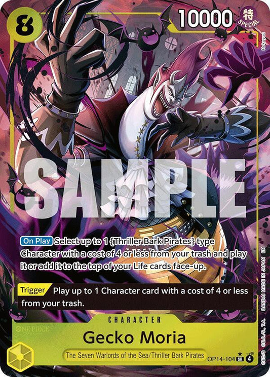 Gecko Moria OP14-104 (The Azure Sea's Seven)  - Alternate Art Foil