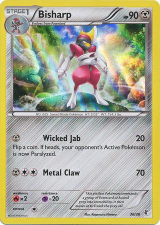 Bisharp 30/30 (XY Trainer Kit: Bisharp & Wigglytuff)  - Holofoil