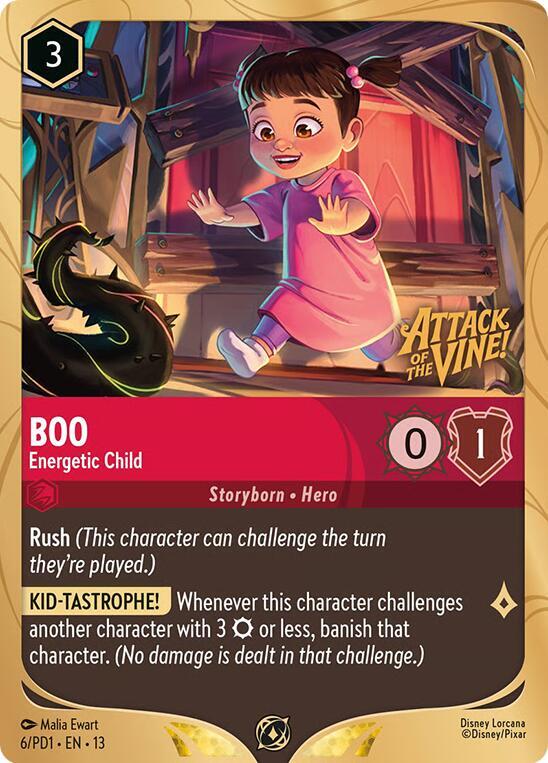 Boo Energetic Child 6 (Disney Lorcana Promo Cards)  - Holofoil