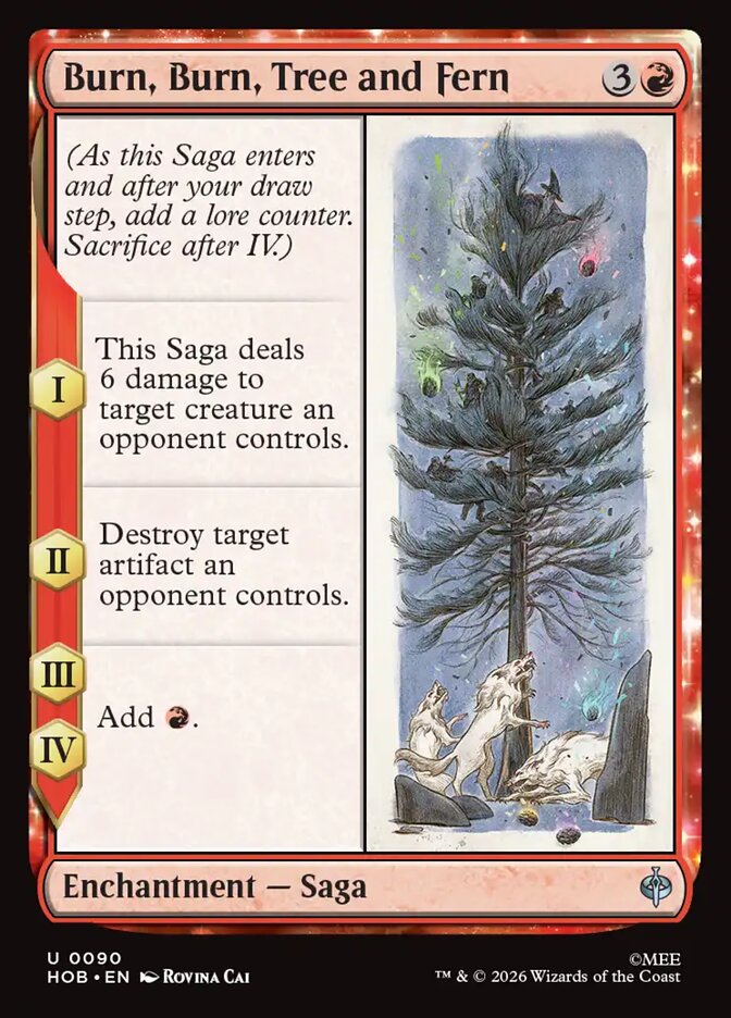 Burn, Burn, Tree and Fern 90 (The Hobbit)  - Foil