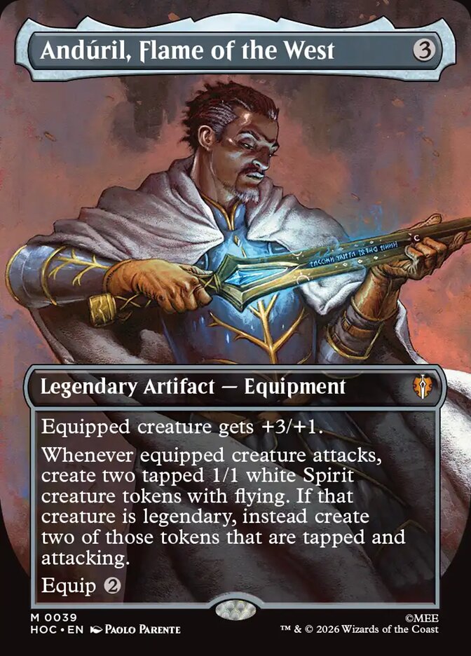 Andúril, Flame of the West 39 (The Hobbit: Eternal-Legal)  - Borderless Foil