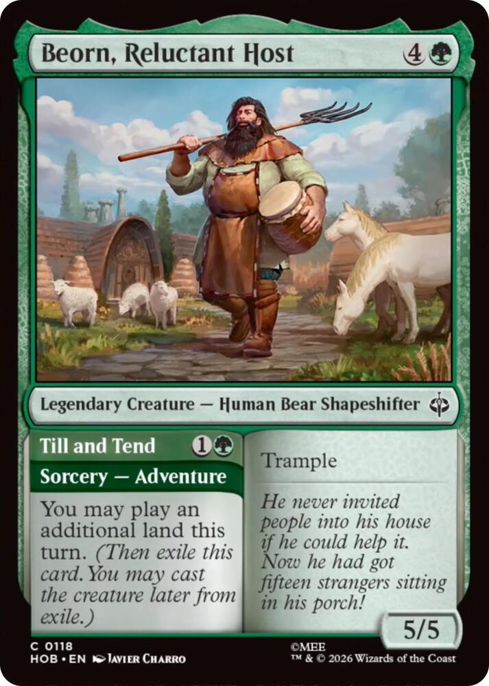 Beorn, Reluctant Host // TIll and Tend 118 (The Hobbit)  - Foil