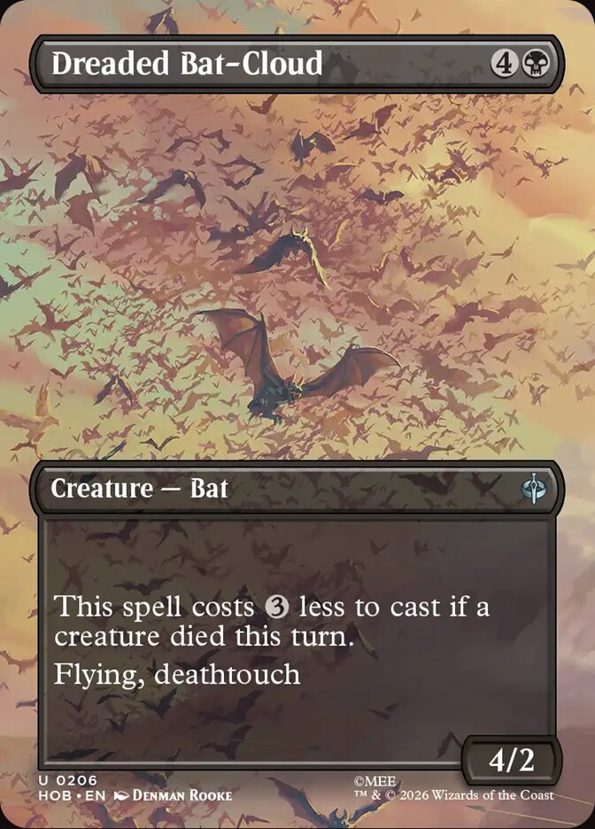 Dreaded Bat-Cloud 206 (The Hobbit)  - Borderless