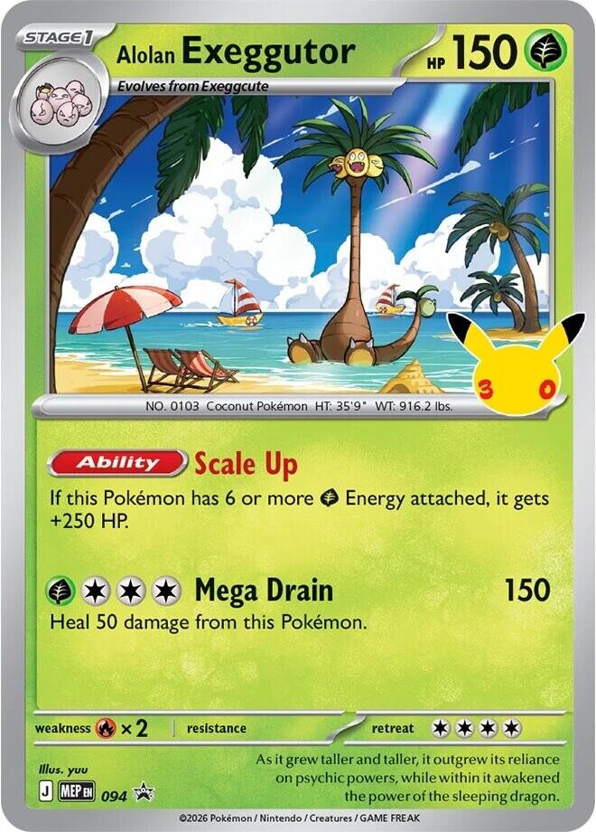 Alolan Exeggutor 094 (ME: Mega Evolution Promo)  - Holofoil