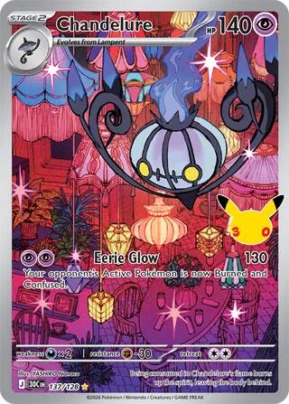 Chandelure 137/128 (ME: 30th Celebration)  - Holofoil