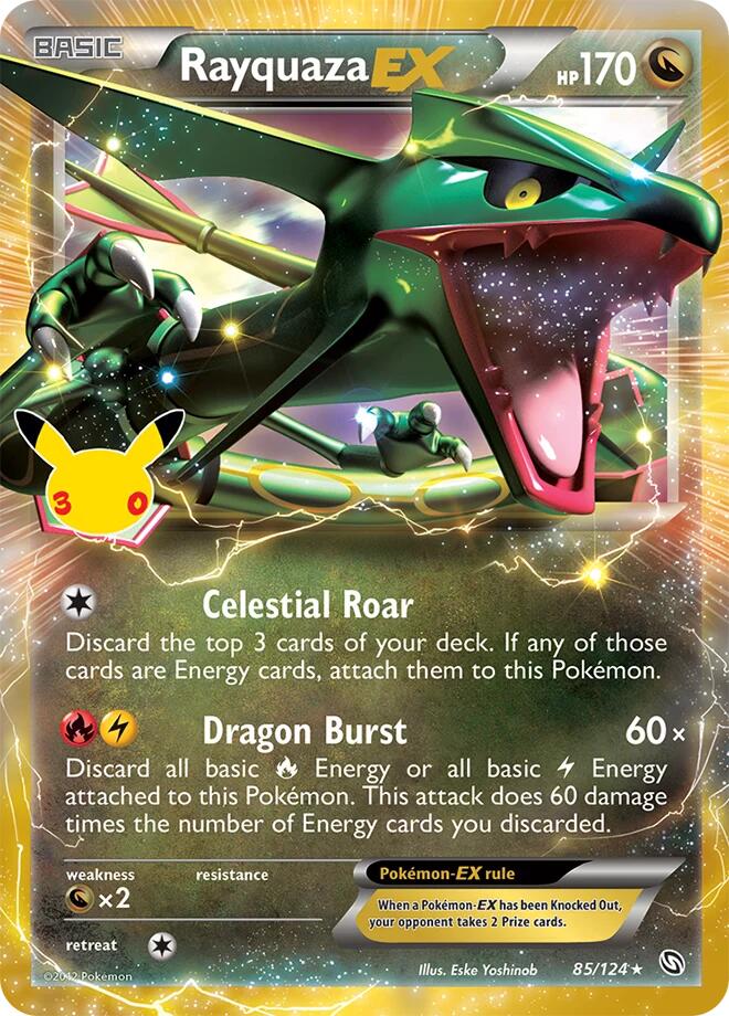 Rayquaza EX 85/124 (ME: 30th Celebration Classic Collection)  - Holofoil