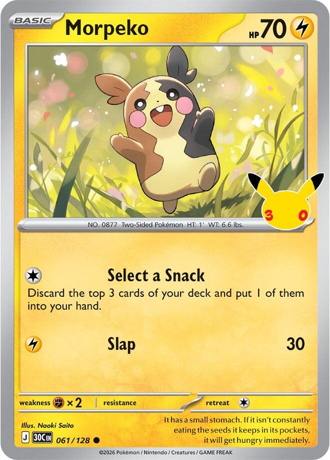 Morpeko 061/128 (ME: 30th Celebration)  - Holofoil
