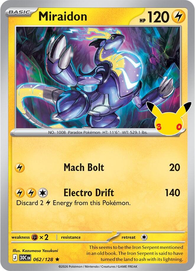 Miraidon 062/128 (ME: 30th Celebration)  - Holofoil