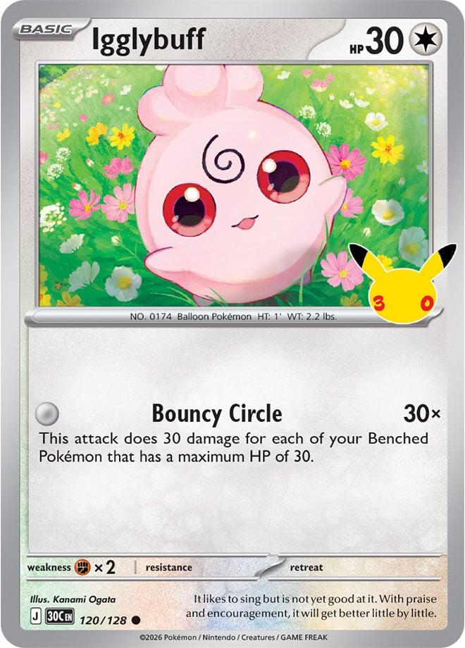 Igglybuff 120/128 (ME: 30th Celebration)  - Holofoil
