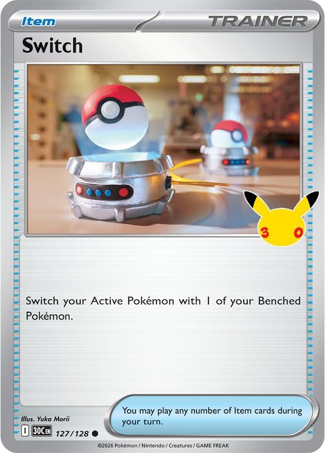Switch 127/128 (ME: 30th Celebration)  - Holofoil