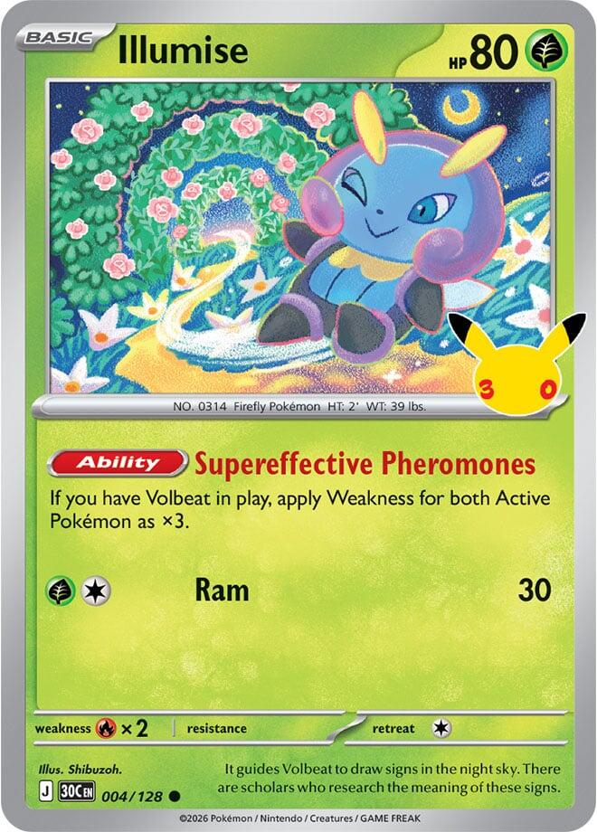 Illumise 004/128 (ME: 30th Celebration)  - Holofoil