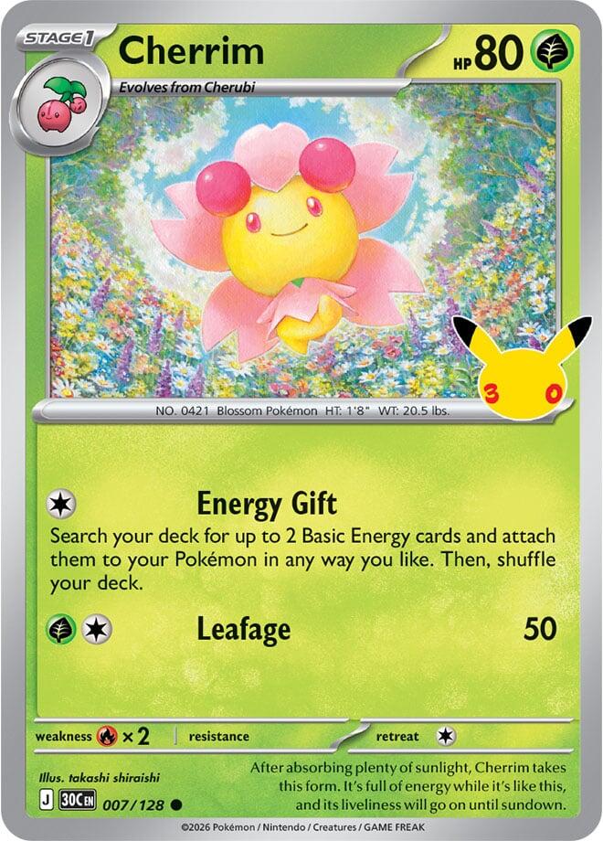Cherrim 007/128 (ME: 30th Celebration)  - Holofoil