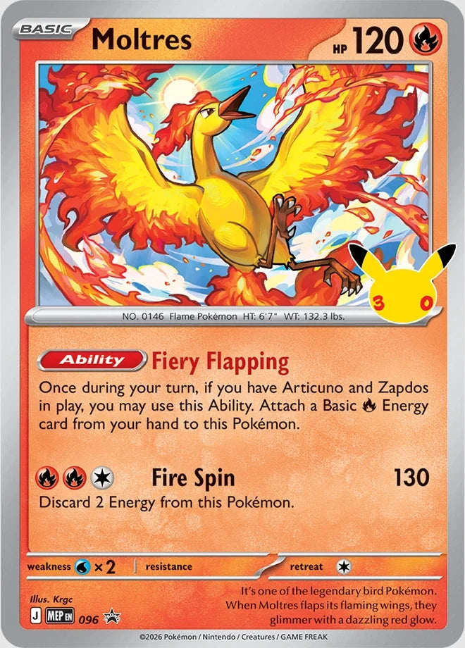 Moltres 096 (ME: Mega Evolution Promo)  - Holofoil