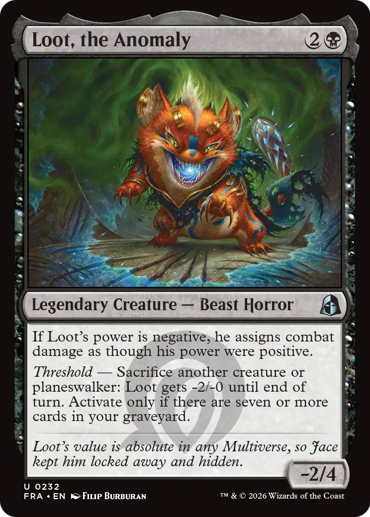 Loot, the Anomaly 232 (Reality Fracture)  - Foil