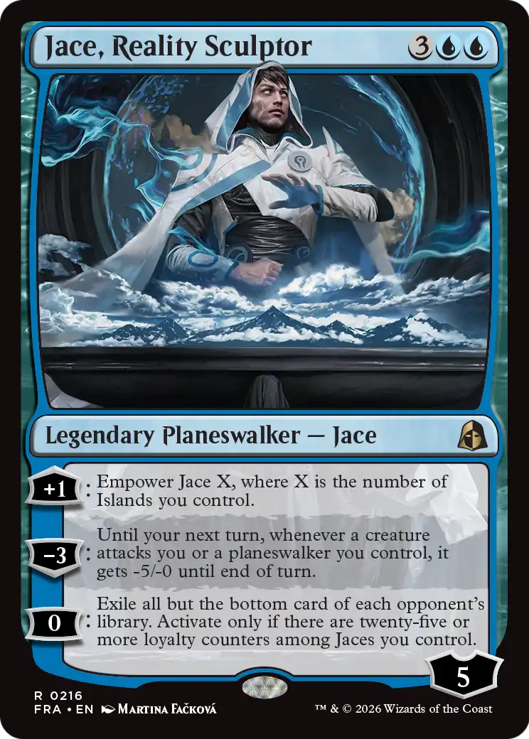 Jace, Reality Sculptor 216 (Reality Fracture)  - Foil