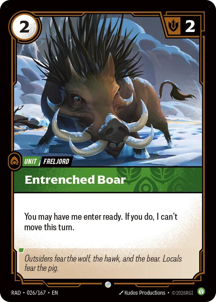 Entrenched Boar 026/167 (Radiance) 