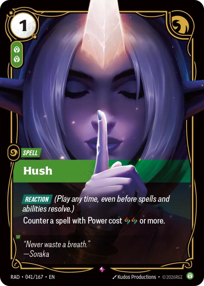 Hush 041/167 (Radiance)  - Foil