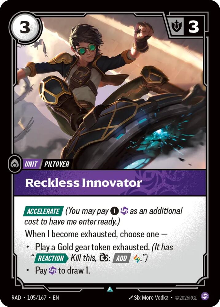 Reckless Innovator 105/167 (Radiance)  - Foil