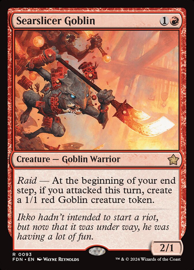 Searslicer Goblin 93/291 (Foundations)  - Foil
