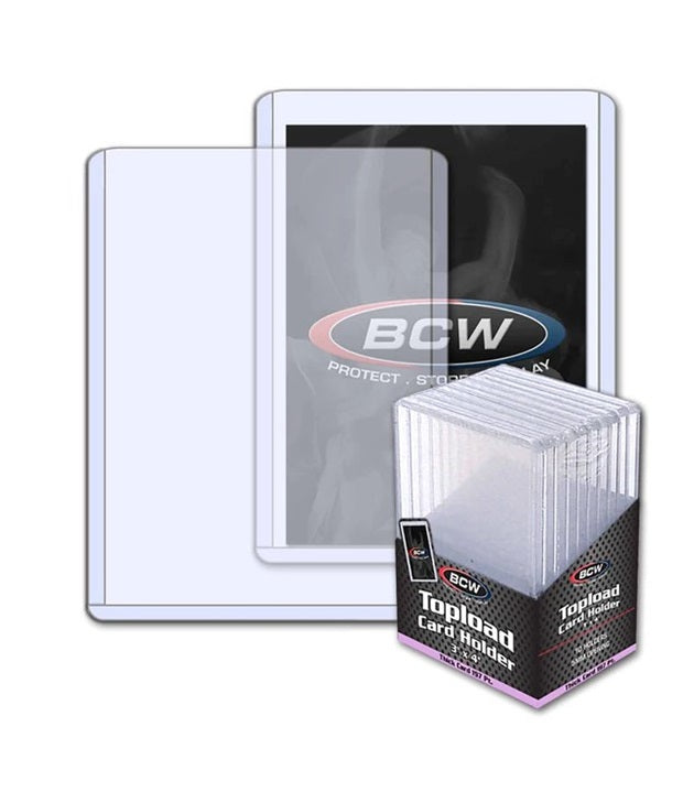 BCW 3"x4" Thick Card 197pt Toploader Holder (10Pkt)