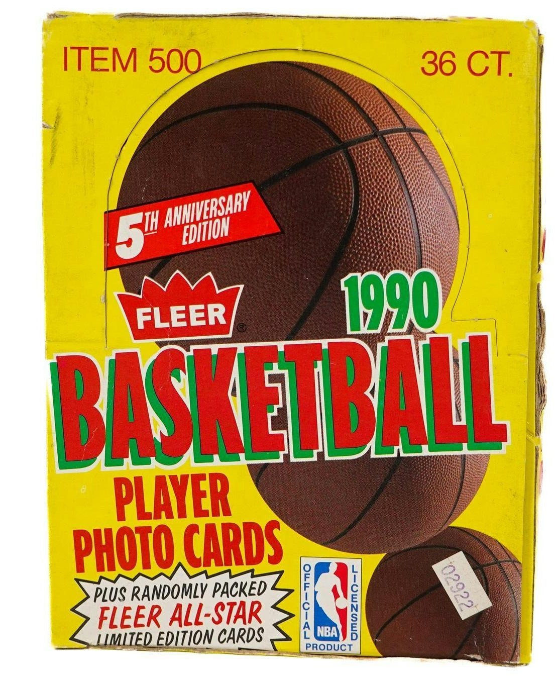 1990/91 Fleer NBA Basketball Wax Box (Reed Buy)