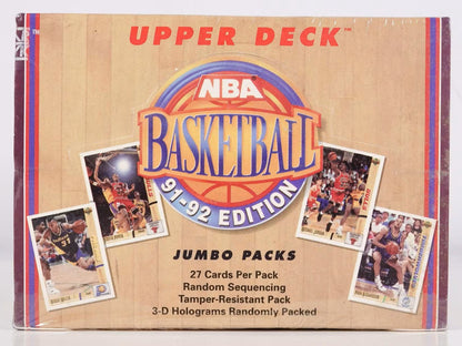 1991/92 Upper Deck Low # NBA Basketball Jumbo Packs