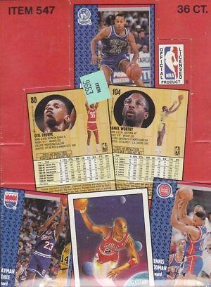 1991-92 Fleer NBA Basketball Series 1 - Wax Pack Hobby Box – 36 wax packs