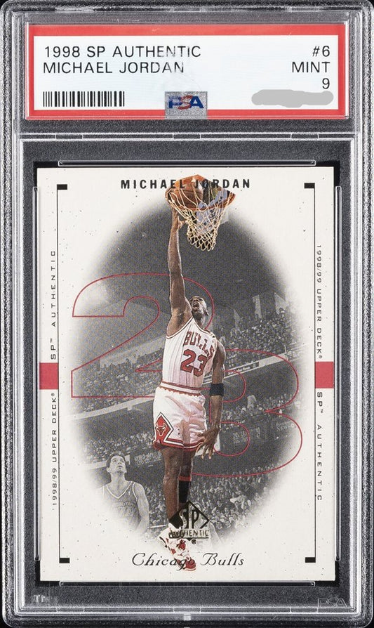 PSA 9  - 1998 SP AUTHENTIC #6 MICHAEL JORDAN