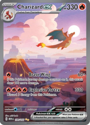Charizard EX #200/165 Pokemon Card - Special Illustration Holo Rare - Scarlet & Violet 151