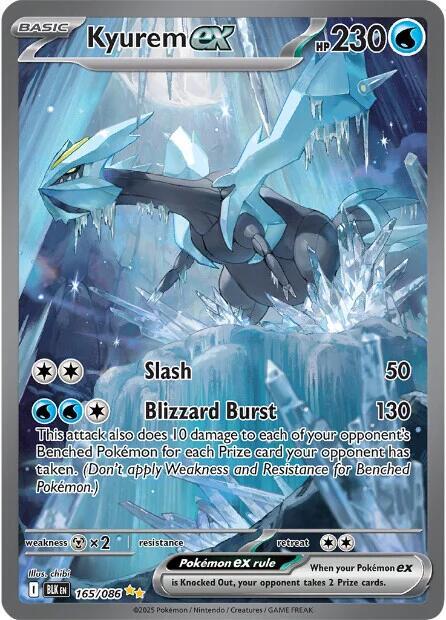 Kyurem ex 165/086 (SV: Black Bolt)  - Holofoil