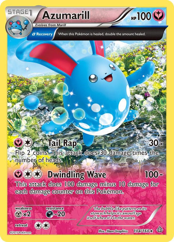 Azumarill 104/160 (XY - Primal Clash)  - Holofoil