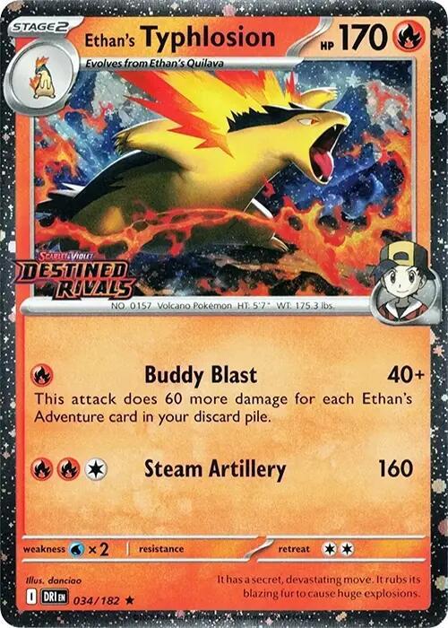 Ethan's Typhlosion Prerelease 034/182 (Miscellaneous Cards & Products)  - Holofoil